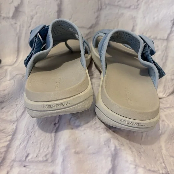 🔵MERREL “LIKE NEW” CHAMBRAY PERFORMANCE SANDAL - Picture 6 of 6